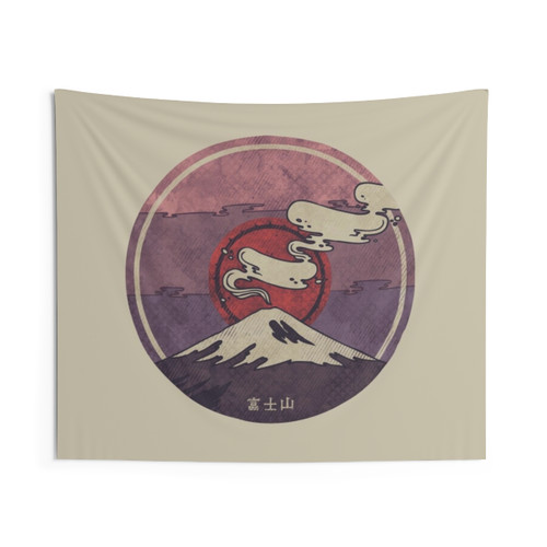 Fuji Mountain Tapestry - Geometric Japanese Artwork