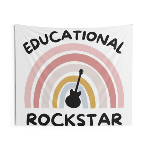 Educational Rockstar Tapestry for Teachers