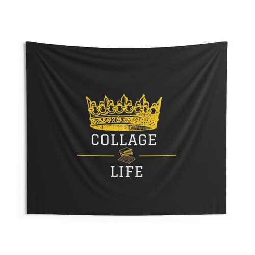 Collage Life Tapestry - Educational Home Decor