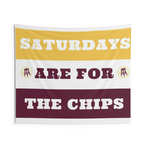 Saturdays are for the Chips Tapestry - Central Michigan University Wall Art
