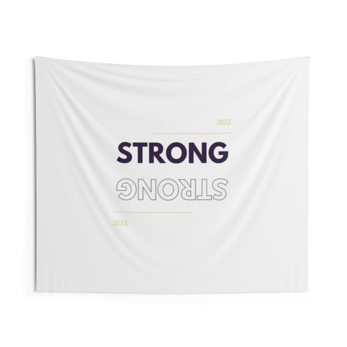 Inspirational Strong Tapestry for Motivation and Success