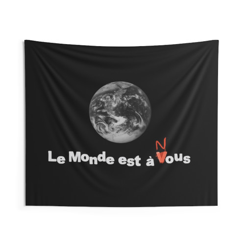 LE MONDE EST À NOUS Tapestry - Iconic French Film Wall Hanging