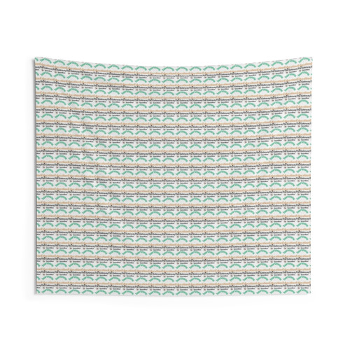 Educational Horizons Tapestry with Sunset Landscape