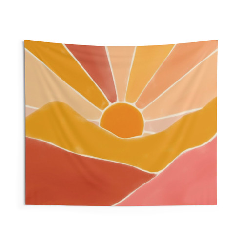Boho Sunset Tapestry Wall Hanging