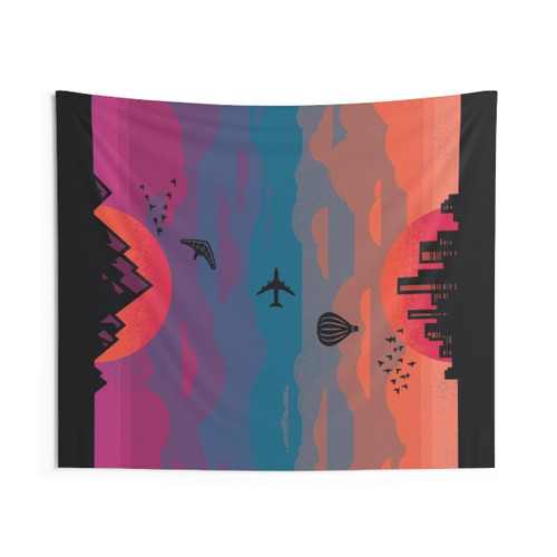Scenic Sunrise to Sunset Tapestry