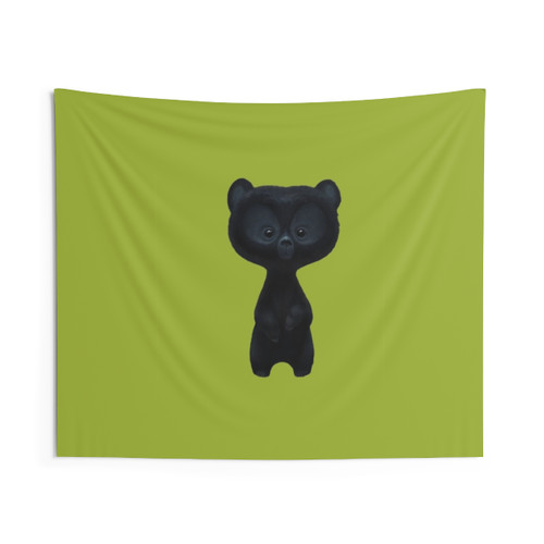 Cute bear educational tapestry for home decor