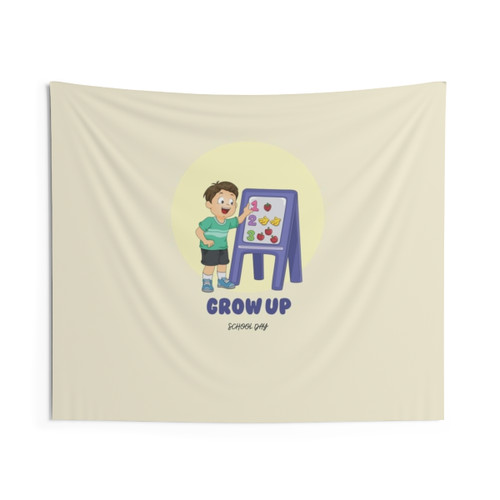 Grow Up, School Day Tapestry - Educational Wall Art