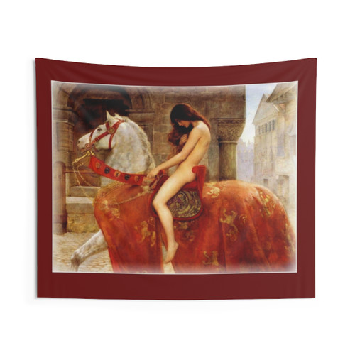 Lady Godiva Vintage 1897 Portrait Tapestry
