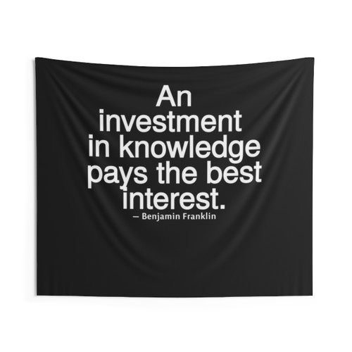 Educational Teacher Quotes Tapestry Wall Hanging