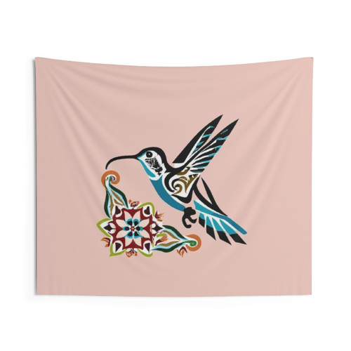 Hummingbird Native Design Tapestry Wall Art