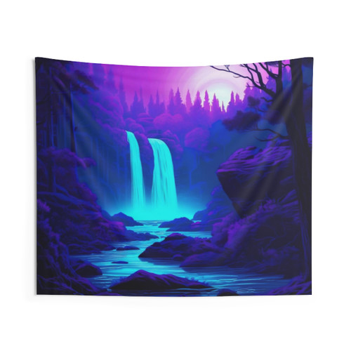 Blacklight Waterfall Tapestry