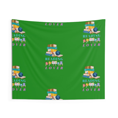 Educational Reading Lover Tapestry with Woodland Nature Creatures