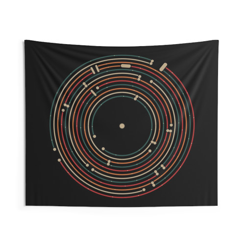 Music Labyrinth Vinyl Tapestry