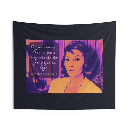 Clarice Lispector Quote Tapestry