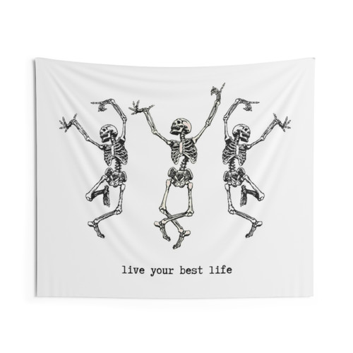 Mystical Skull Tapestry: Live Your Best Life