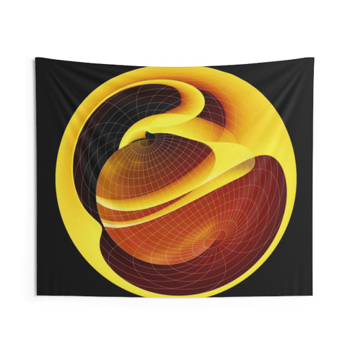 Spherical Trigonometric WOBBLE WORLD Tapestry