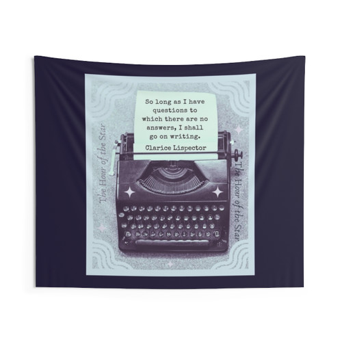 Clarice Lispector quote tapestry for writers and literature fans