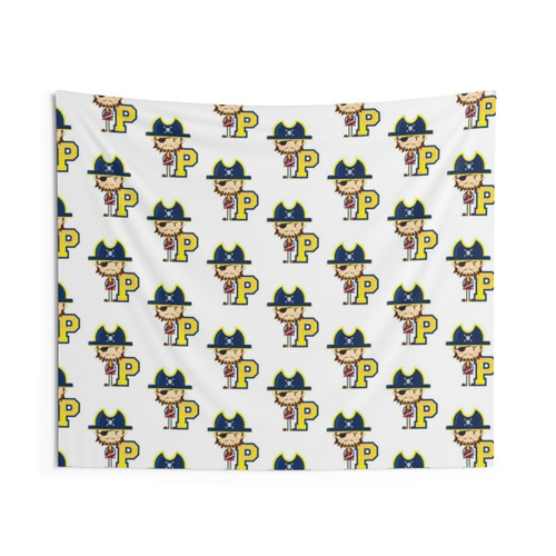 P is for Pirate Educational Illustration Tapestry