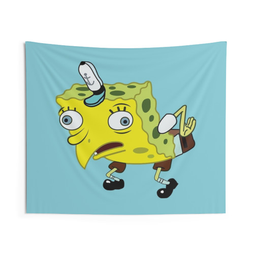 Spongebob Meme Tapestry with Funny Cartoon Characters