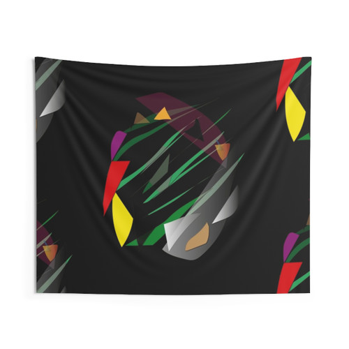 Educational Cubist Soccer Tapestry