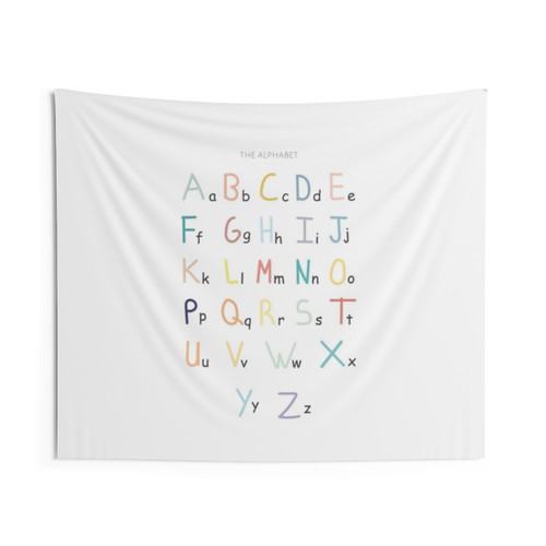 Alphabetical Design Poster Tapestry