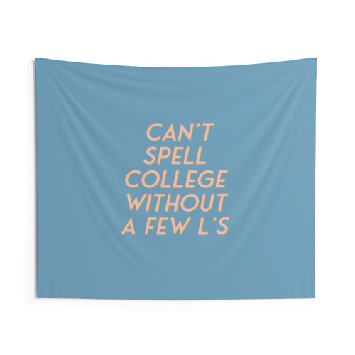 Girly college tapestry for dorm room decor