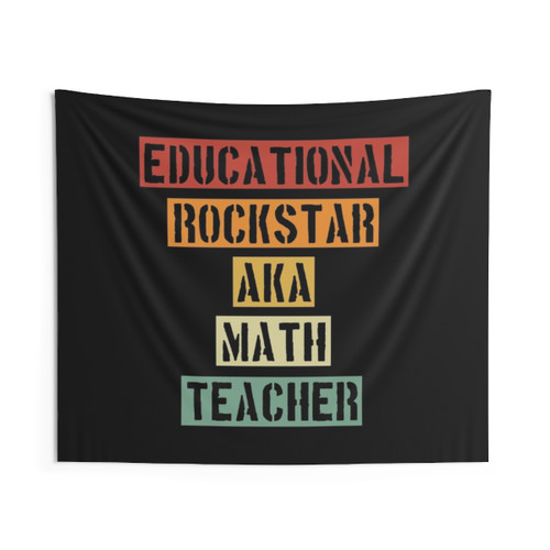 Educational Rockstar Teacher Tapestry