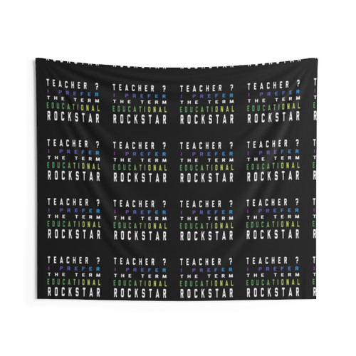 Educational Rockstar Funny Tapestry for Teachers