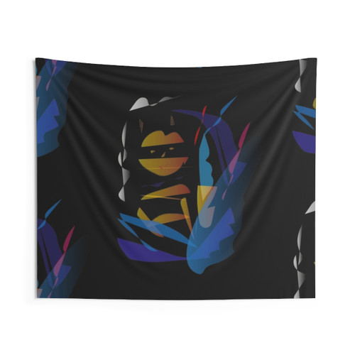 Educational Cubist Portrait Tapestry by Mr No Name