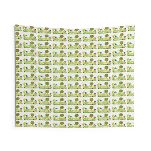 Vibrant Summer Typography Tapestry