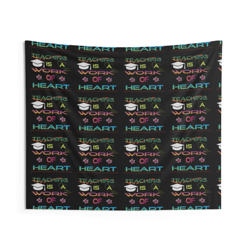 Educational Tapestry with Funny School Supplies Designs