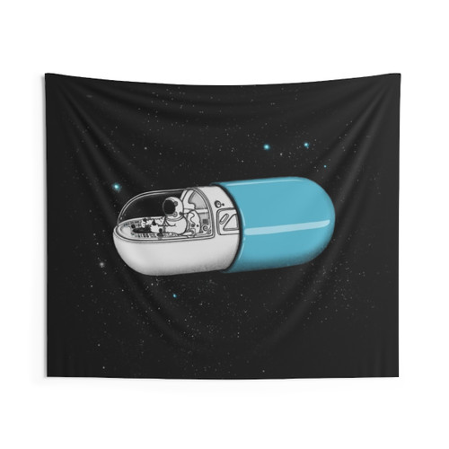 Space Capsule Tapestry - Cosmic Decor for Home