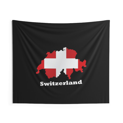 World Map Tapestry with Country Flags