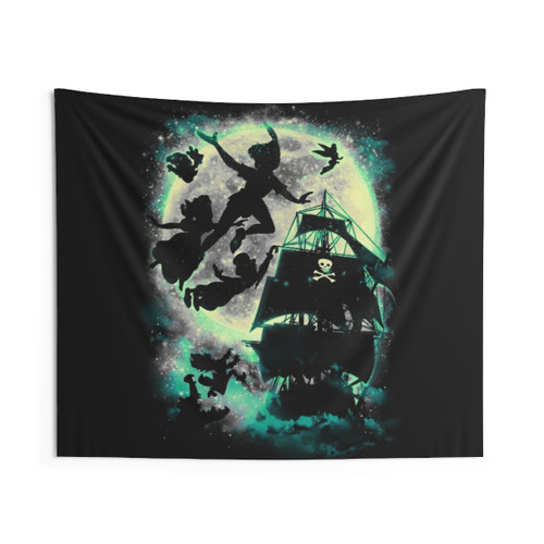 Neverland Peter Pan Tapestry with Characters