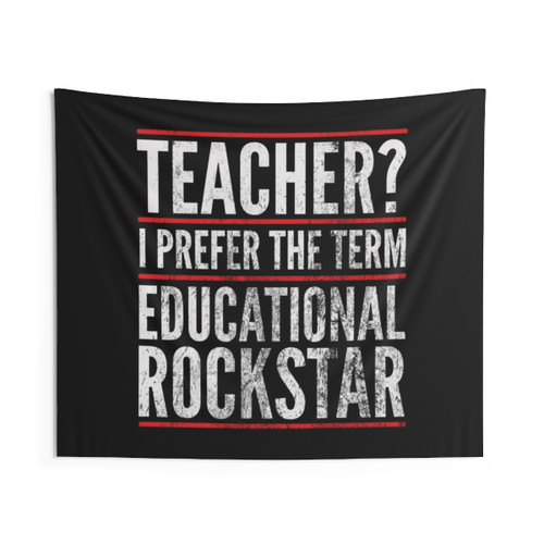 Distressed Educational Rockstar Tapestry