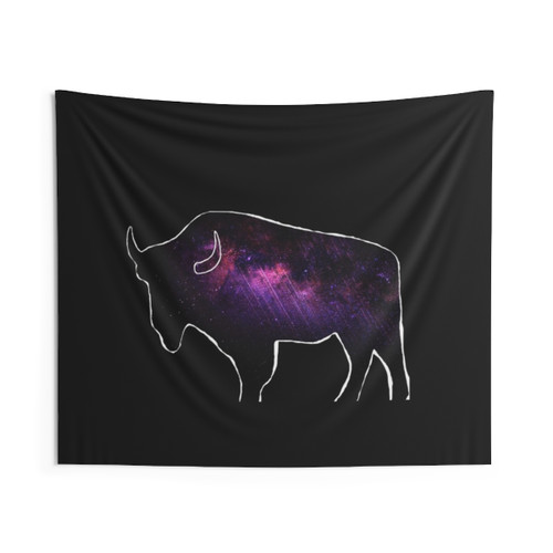 Space Buffalo Galaxy Tapestry