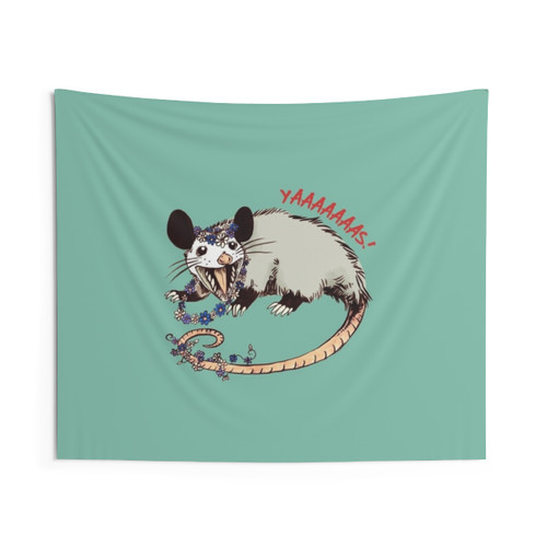 Daisy Chain Opossum Tapestry