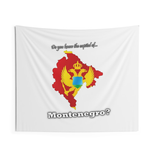 Montenegro Country Map Tapestry