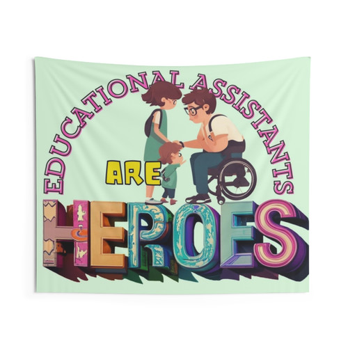 Educational Assistants Heroes Green Special Education Tapestry