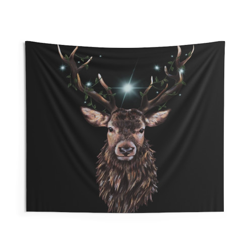 Stag Tapestry - Majestic Deer Head Wall Art