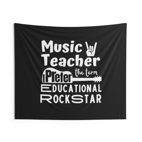 Educational Rockstar Tapestry for Music Teachers