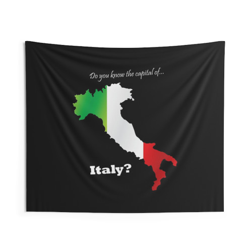 Italy Country Tapestry with Map and Flag