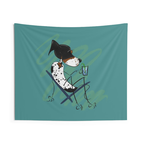 Relaxing Dog Tapestry Artwork