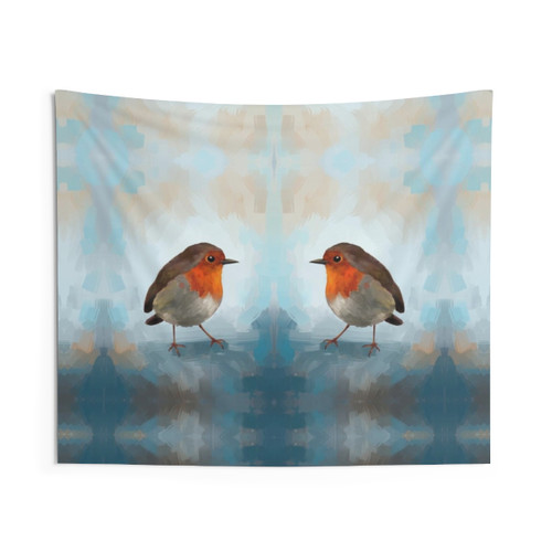 Vibrant Robin Tapestry Wall Art
