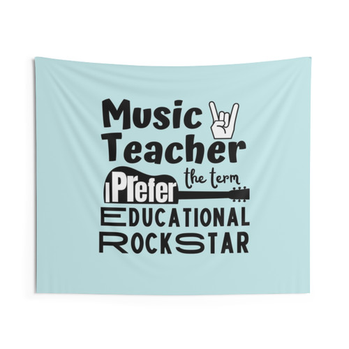 Educational Rockstar Tapestry for Music Teachers