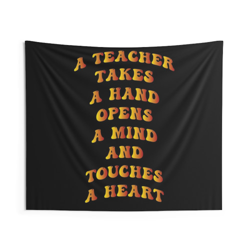 Inspirational Teacher Tapestry with Motivational Quote