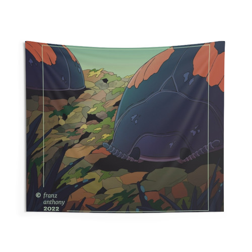 Derispia Tapestry with Backyard Landscape and Insects