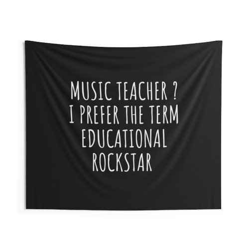Educational Rockstar Tapestry for Music Teachers