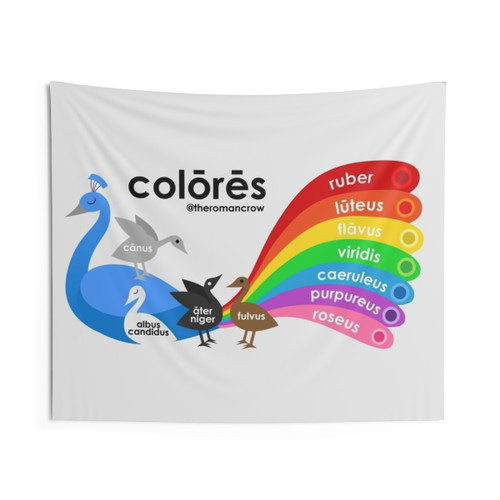 Colorful Latin Tapestry Wall Hanging