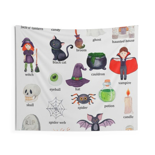 Halloween Montessori Educational Tapestry